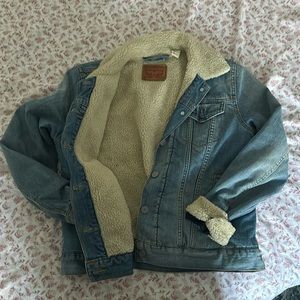 Fur denim jacket from levis